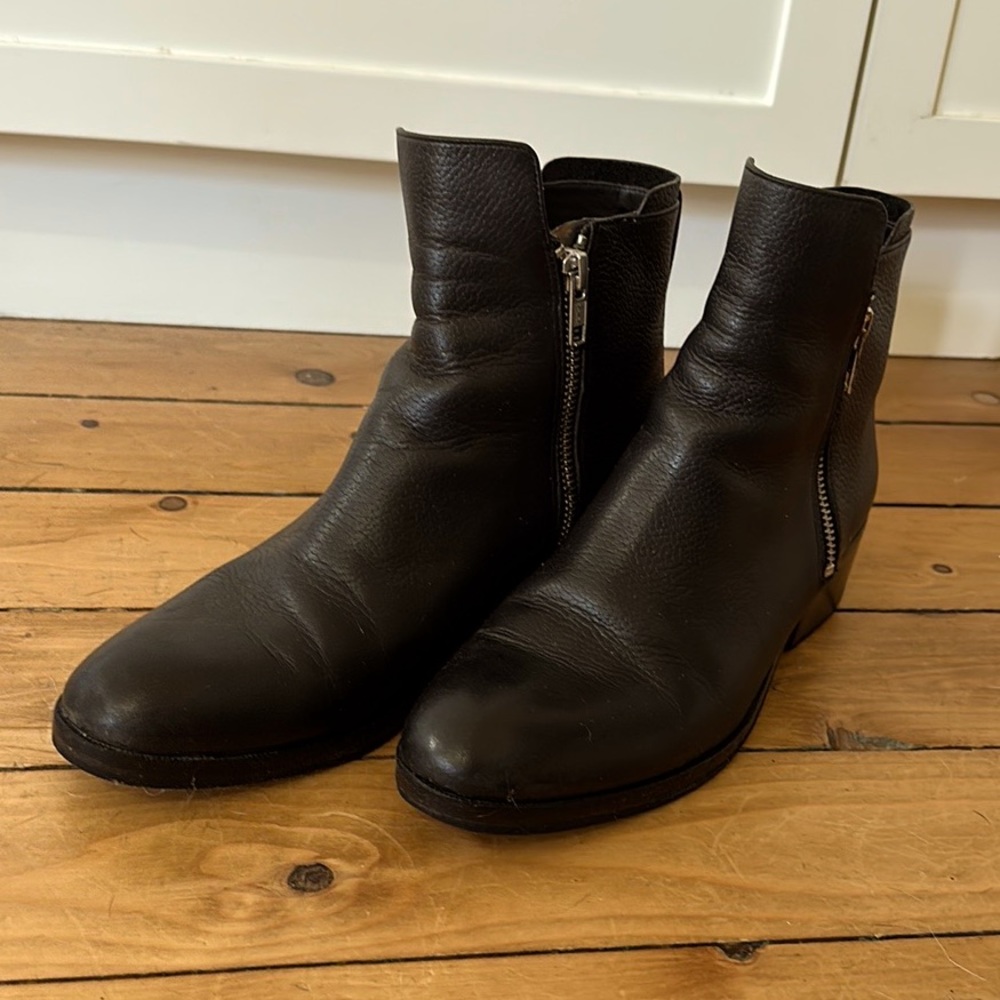 3.1 Phillip Lim Black Leather Ankle Boots